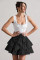Solid color women's new pleated skirt sexy spicy girl bow cake skirt