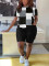 Printed loose short sleeved shorts casual set