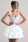 Solid color women's new pleated skirt sexy spicy girl bow cake skirt