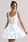 Solid color women's new pleated skirt sexy spicy girl bow cake skirt