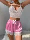 Sexy lingerie with lace and satin