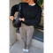 Comfortable and casual solid color woolen cardigan short jacket top sweater