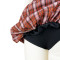Fashionable and versatile classic plaid skirt with floral buds as the base