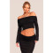 High elasticity vacation nightclub micro transparent lapel and waist flip one shoulder skirt two-piece set