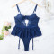 Cross border foreign trade in Europe and America, plus size lace garters, fashionable stockings, tank tops, camisoles, European and American one-piece underwear, sexy women