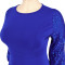 Large size women's long sleeved pearl dress for autumn