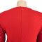 Large size women's winter new item pearl sleeve round neck jumpsuit