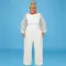 Large size women's winter new item pearl sleeve round neck jumpsuit