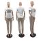 New fashionable and casual set, high-quality and simple embroidered two-piece set
