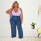 Women's autumn new embroidered washed sexy jeans