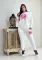 Fashion English Letter Cotton Velvet Fashion Leisure Set