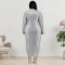 Large size autumn women's clothing wholesale velvet bottom embroidered bead dress