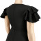 Wholesale of plus size women's clothing in stock, multi-color large swing dress, dress