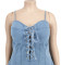 Large size women's spring new sexy sleeveless washed denim dress