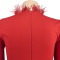 Large size women's winter new item with beaded sleeves women's dress
