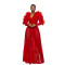 Fashion women's mesh long sleeved dress long skirt new