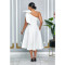 Fashion women's solid color sexy dress