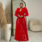 Fashion women's mesh long sleeved dress long skirt new