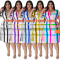 Wholesale of plus size women's clothing autumn new style plaid short sleeved shirt