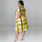 Wholesale of plus size women's clothing autumn new style plaid short sleeved shirt