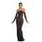 Fashionable women's rhinestone one-piece dress, long skirt Including sleeve covers