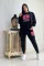 Fashion English Letter Cotton Velvet Fashion Leisure Set