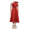 Fashion women's solid color sexy dress