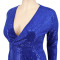 Large size autumn women's clothing wholesale velvet bottom embroidered bead dress