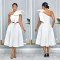 Fashion women's solid color sexy dress