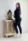 Fashion English Letter Cotton Velvet Fashion Leisure Set