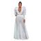 Fashion women's mesh long sleeved dress long skirt new