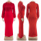 Large size women's winter new item with beaded sleeves women's dress
