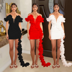 Fashion women's solid color mesh sleeveless dress new