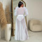 Fashion women's mesh long sleeved dress long skirt new