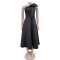 Fashion women's solid color sexy dress