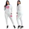 Fashion English Letter Cotton Velvet Fashion Leisure Set