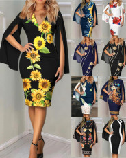 Summer New Style Sexy Fashion Printed Dress