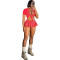 Fashionable women's pickled and stir fried old skirt set (with safety pants inside)