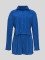 Spring and summer shorts pleated two-piece set with lapel, long sleeved shirt with exposed navel, loose fitting short shirt