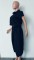 Fashionable loose wide leg work pants set, shirt collar top two-piece set