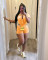 Fashion women's pickled, stir fried, and distressed collar short sleeved suit