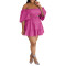 One collar pile skirt, short sleeved cake skirt
