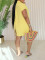 Split shirt set shorts short sleeved shirt two-piece set