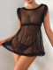 Sexy lingerie with mesh and lace (including T-pants)