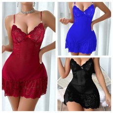 Sexy lingerie with mesh and lace (including T-pants)