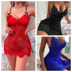 Sexy lingerie with mesh and lace (including T-pants)