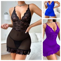 Sexy lingerie with mesh and lace (including T-pants)