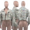 New printed long sleeved short jacket
