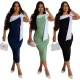 One shoulder lace up solid color slit dress sleeveless long skirt women's casual women's clothing