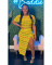 European and American women's early spring color striped knitted skirt set